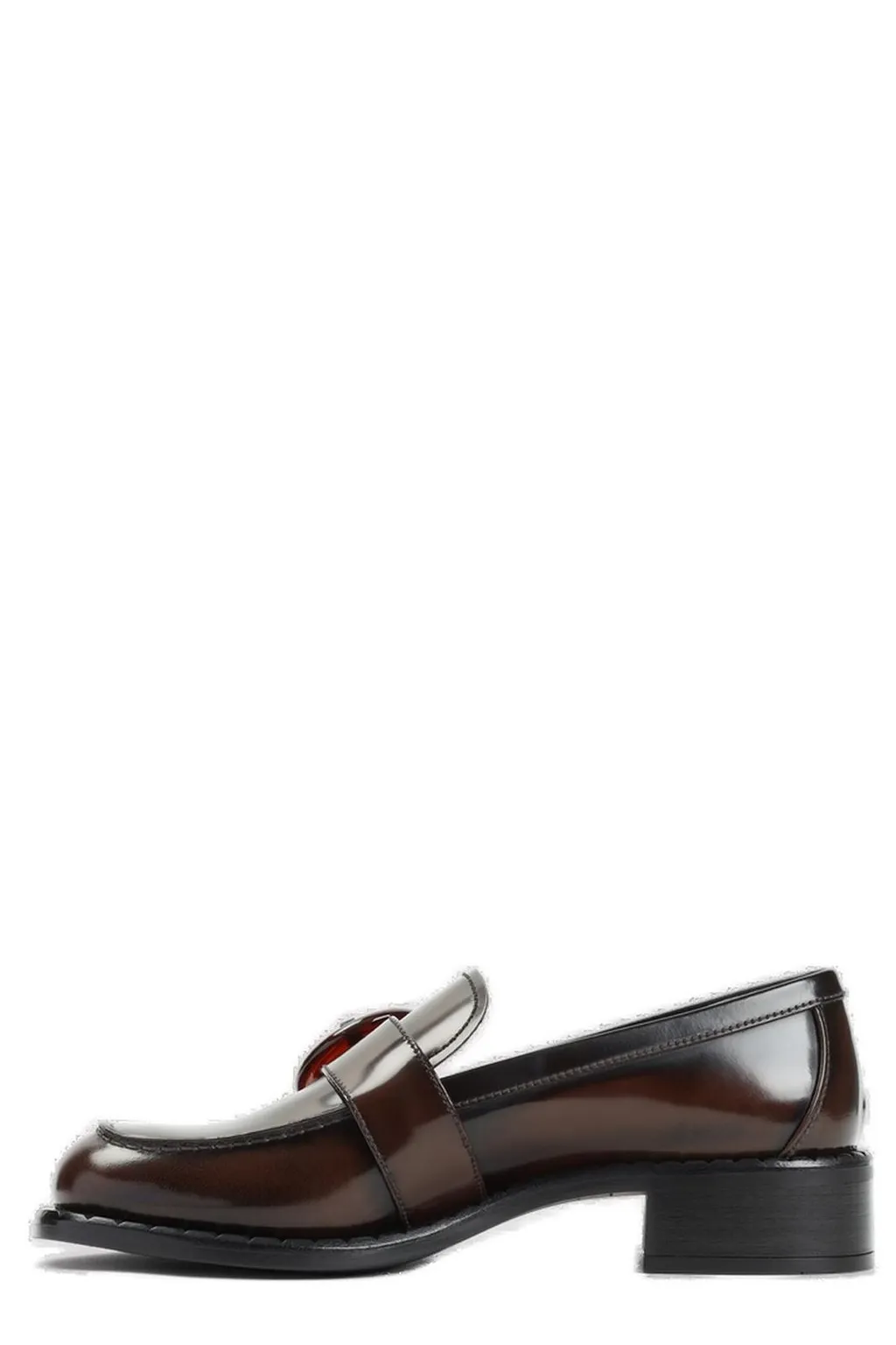 Prada Logo-Engraved Buckled Loafers