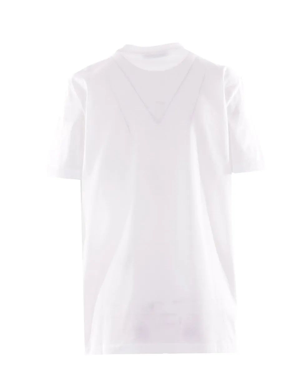 Prada Triangle-Logo Embellished Crewneck T-Shirt