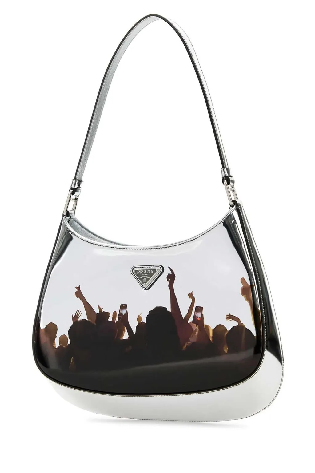 Prada Cleo Triangle-Logo Shoulder Bag