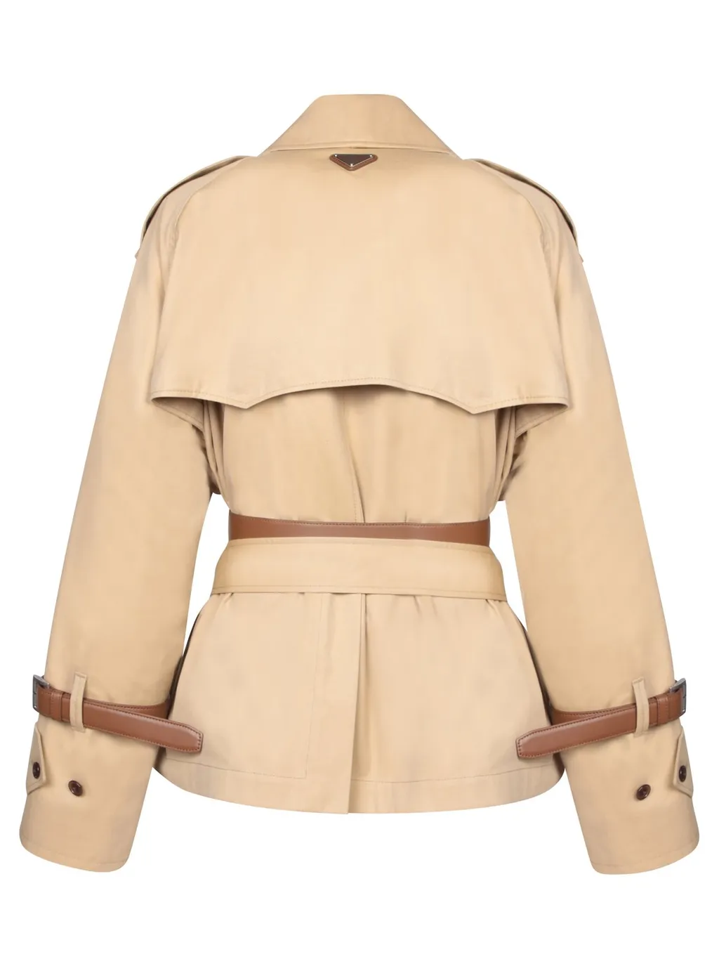 Prada Double-Breasted Belted Trench Jacket