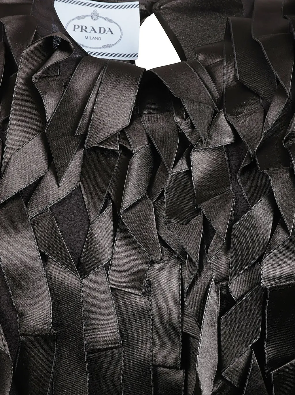 Prada Fringed Detailed Sleeveless Mini Dress