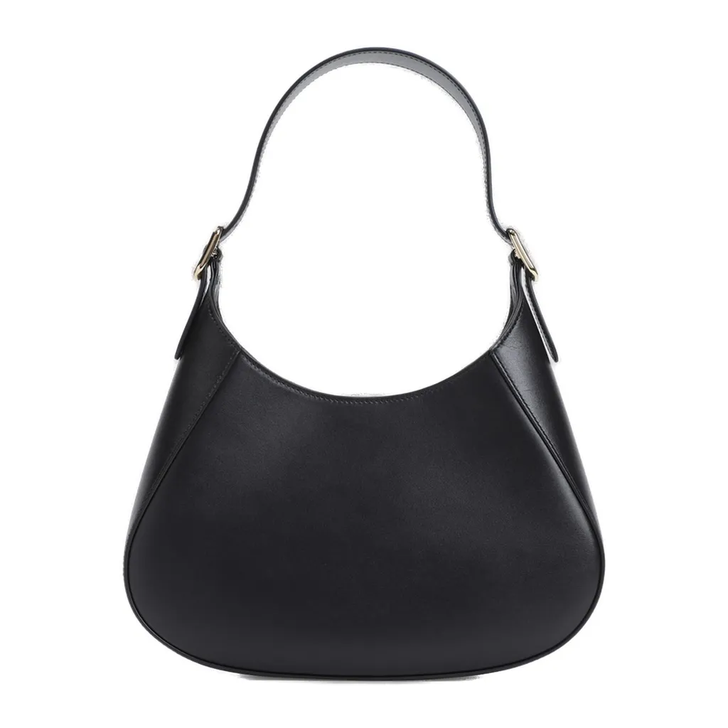 Prada Logo Plaque Zip-Up Hobo Bag
