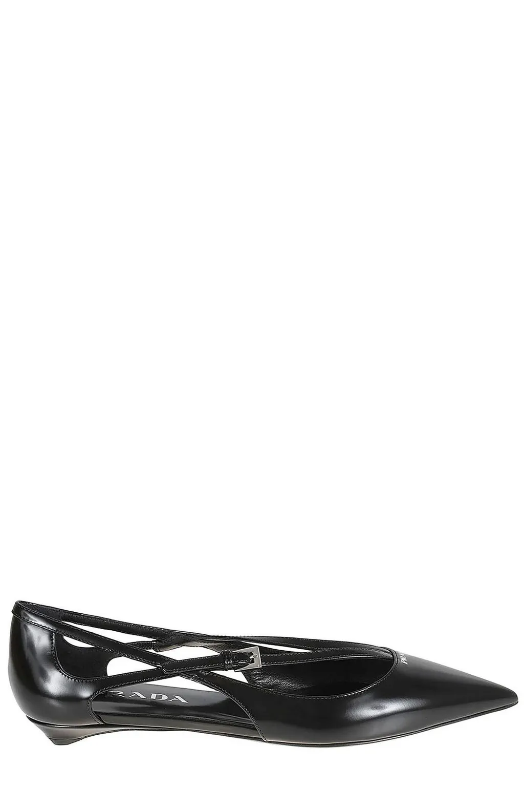 Prada Pointed-Toe Ballet Flats