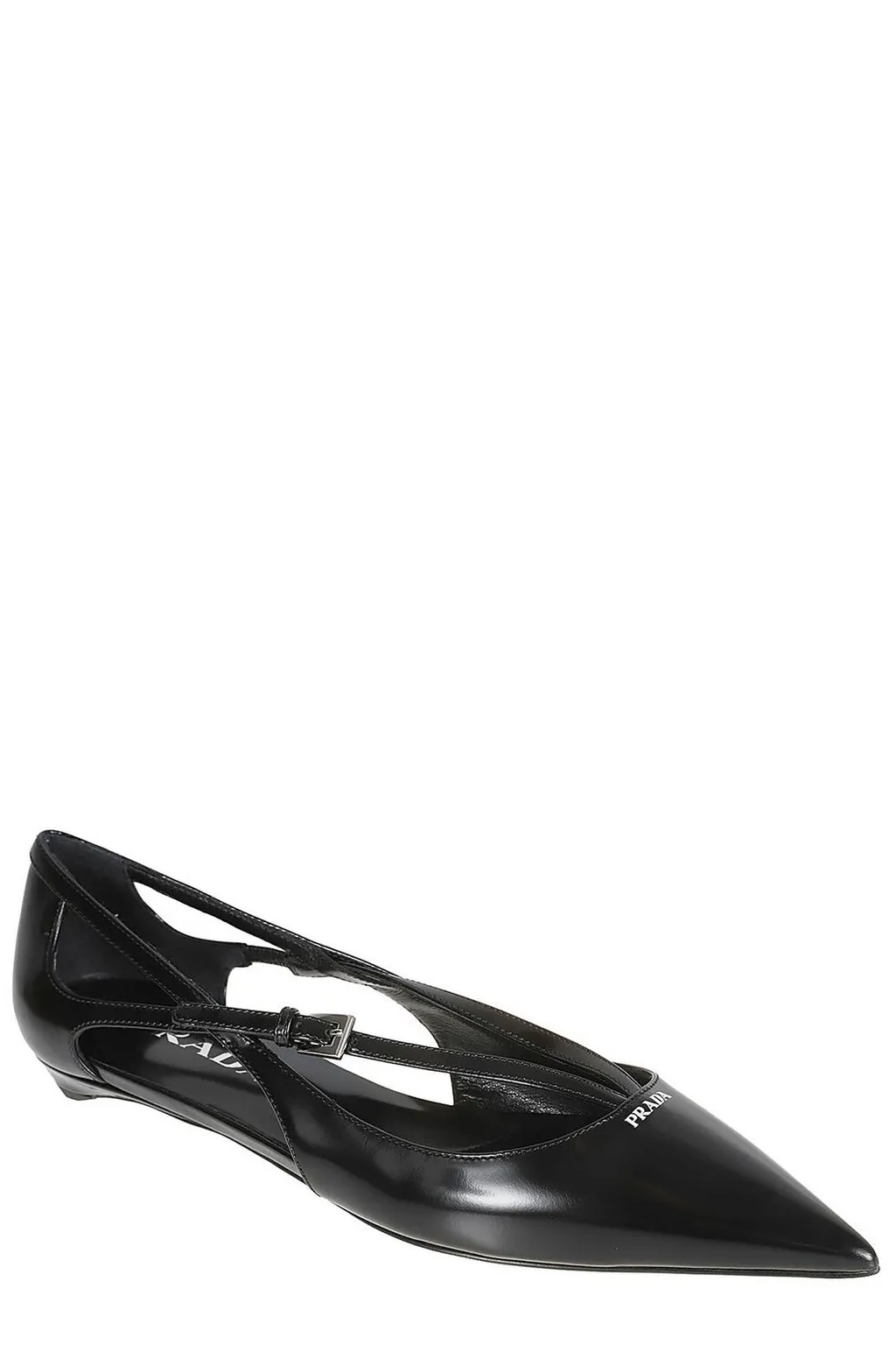 Prada Pointed-Toe Ballet Flats
