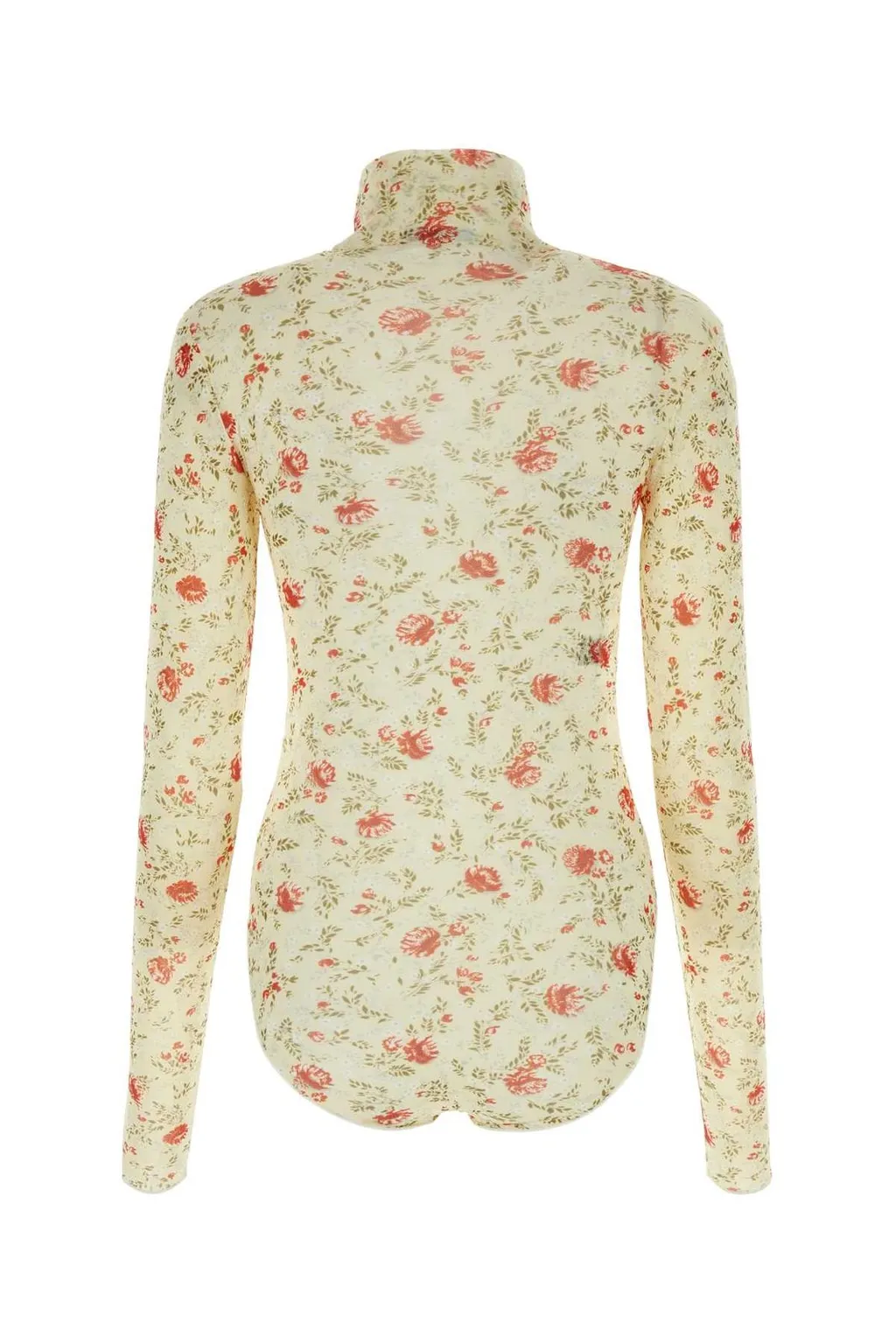 Prada Allover Printed Jersey Bodysuit