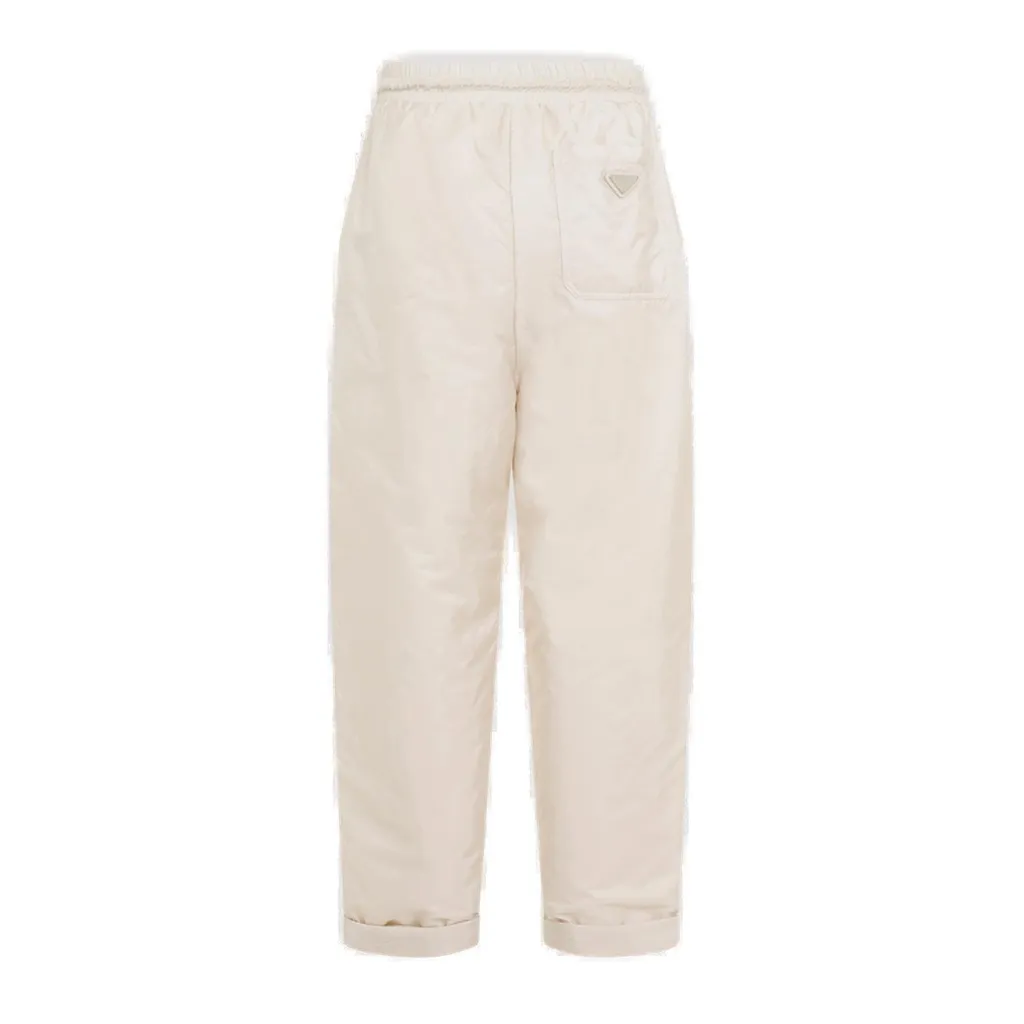 Prada Triangle-Logo Elasticated Waistband Trousers
