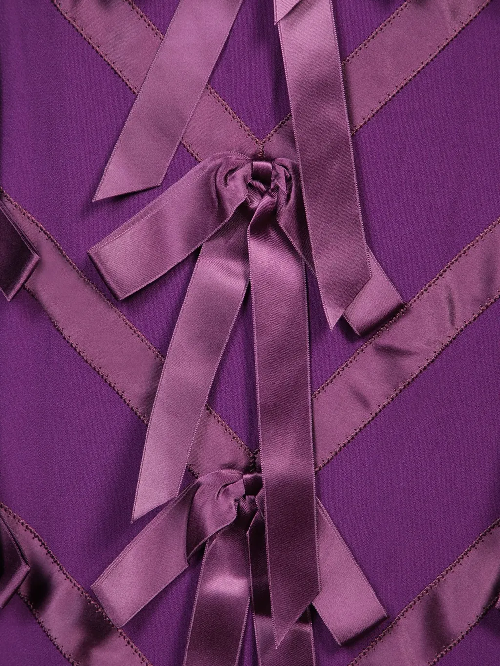 Prada Bow Embellished Crewneck Dress