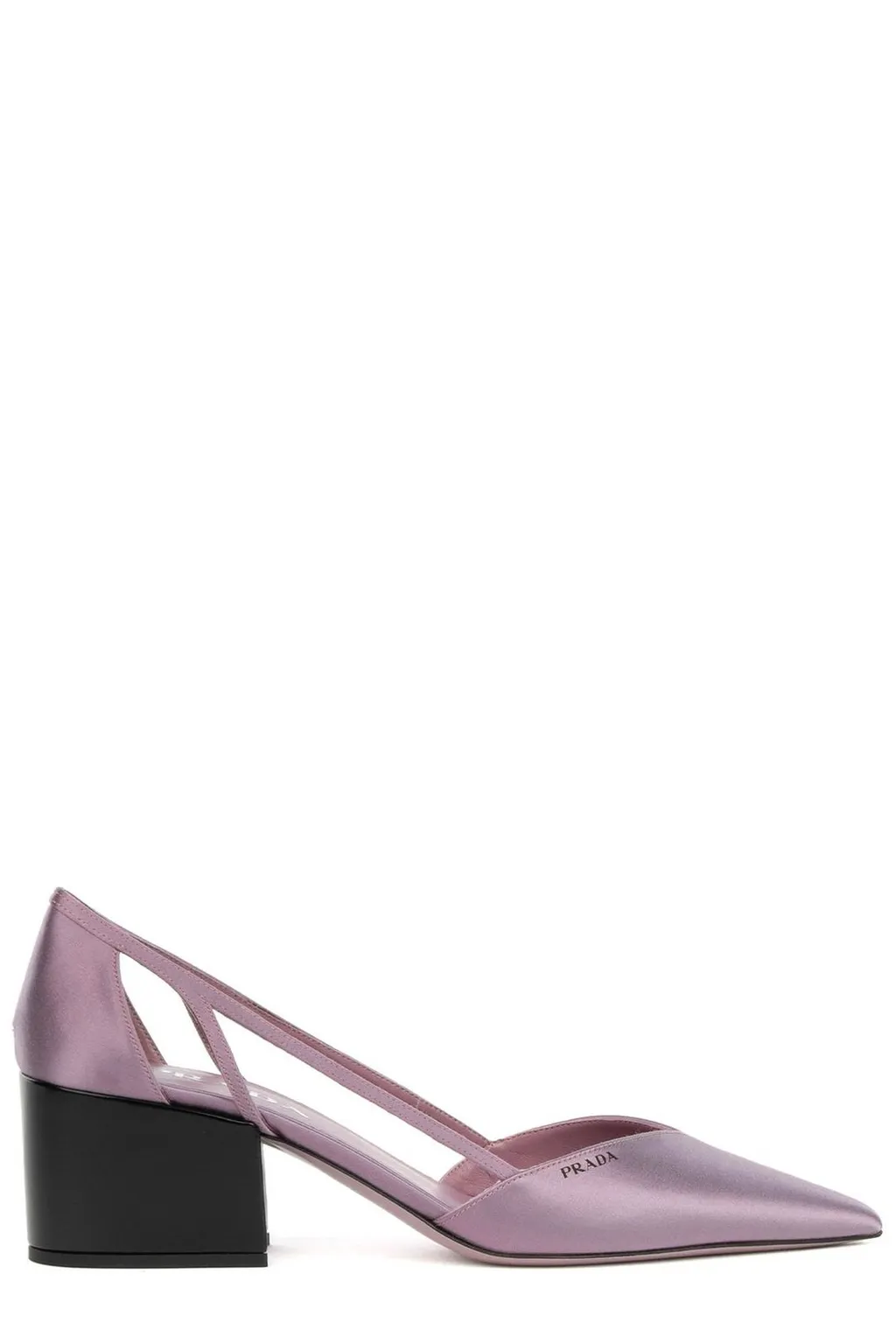 Prada Logo Printed Pointed Toe Pumps