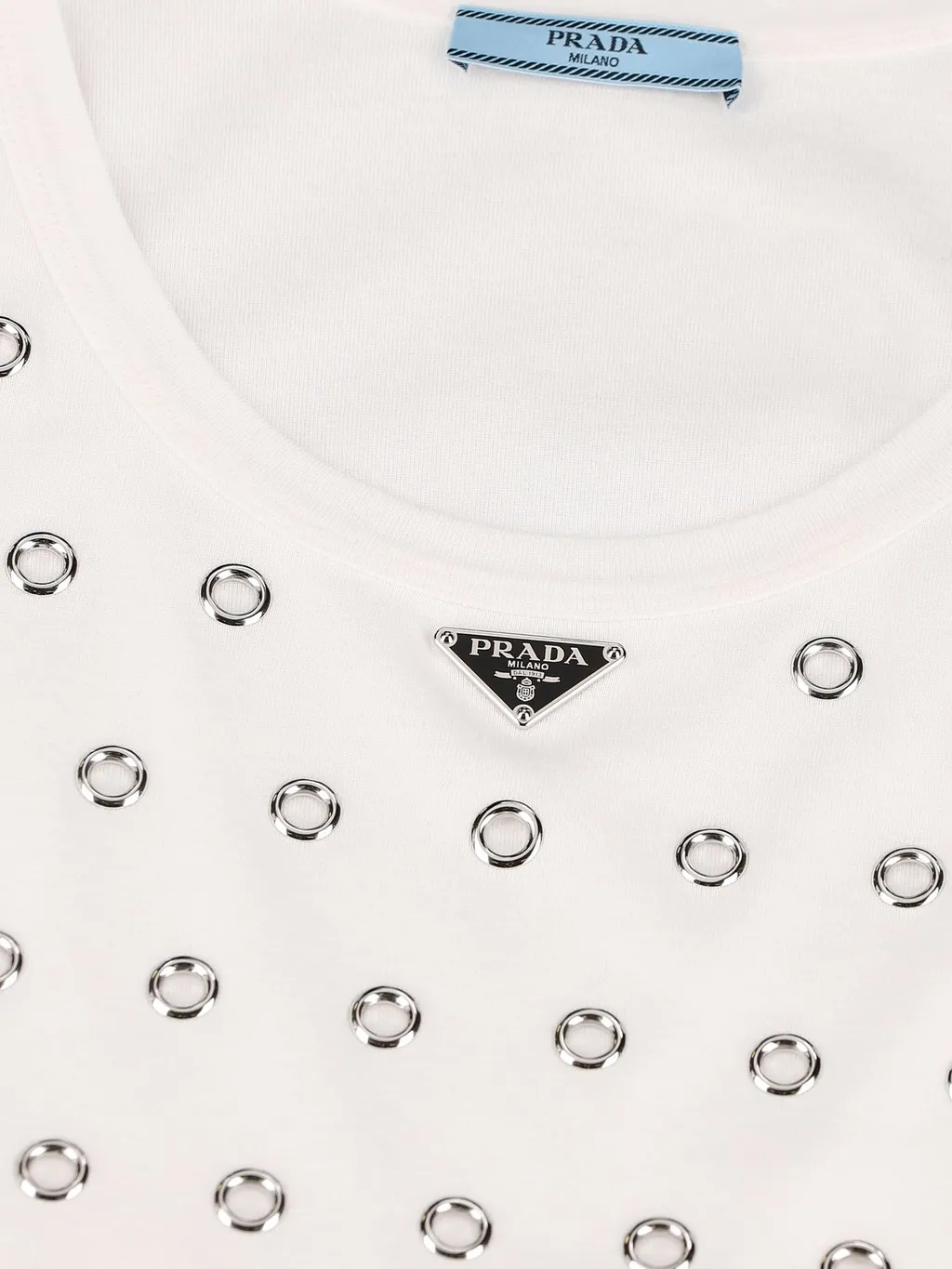 Prada Cut-Out Detailed Sleeveless Top