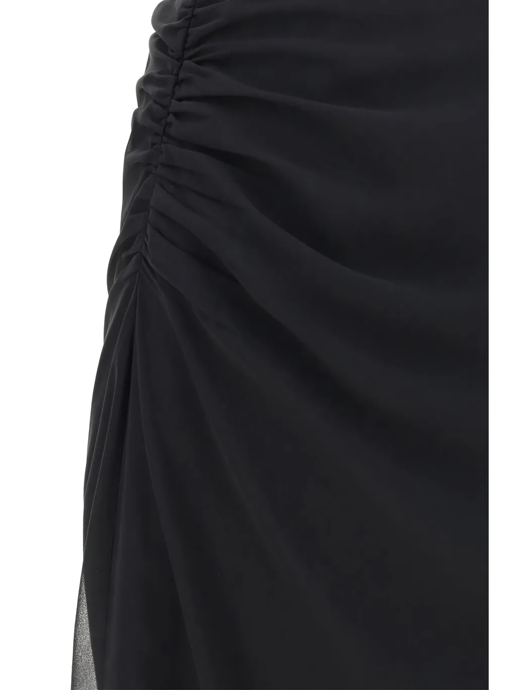 Prada Semi-Sheer Pencil Midi Skirt