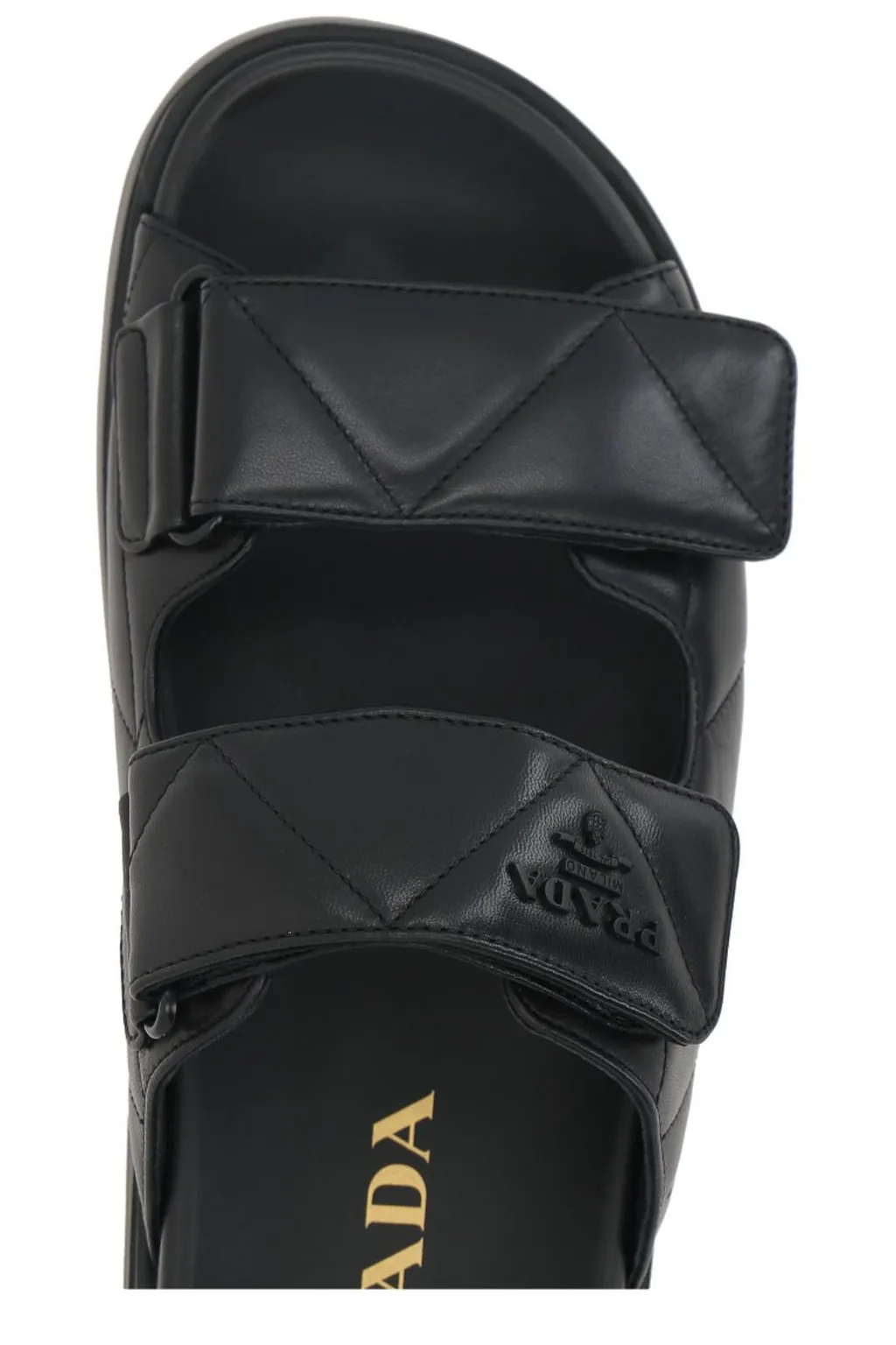 Prada Quilted Slip-On Sandals