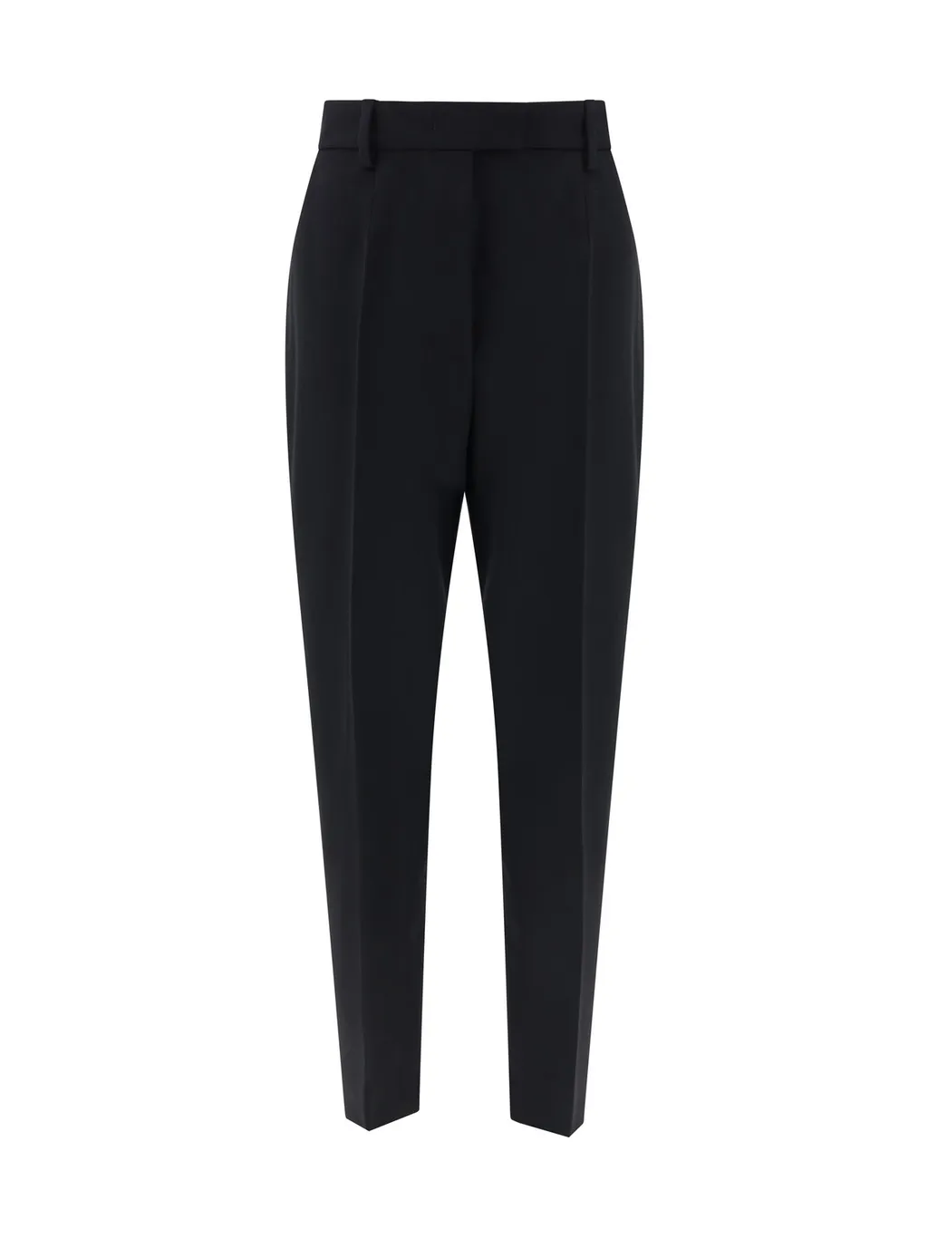 Prada Pleated Tapered-Leg Trousers