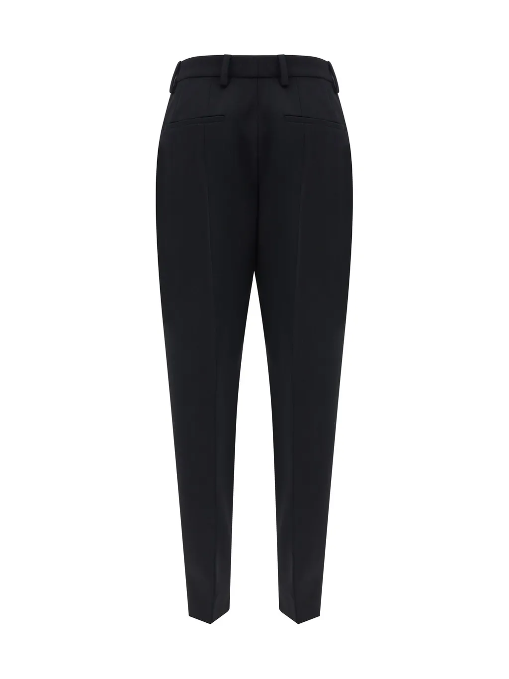 Prada Pleated Tapered-Leg Trousers