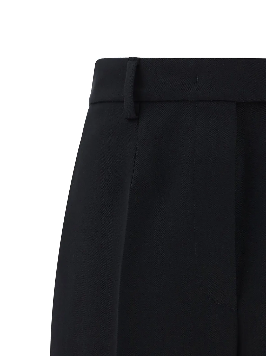 Prada Pleated Tapered-Leg Trousers