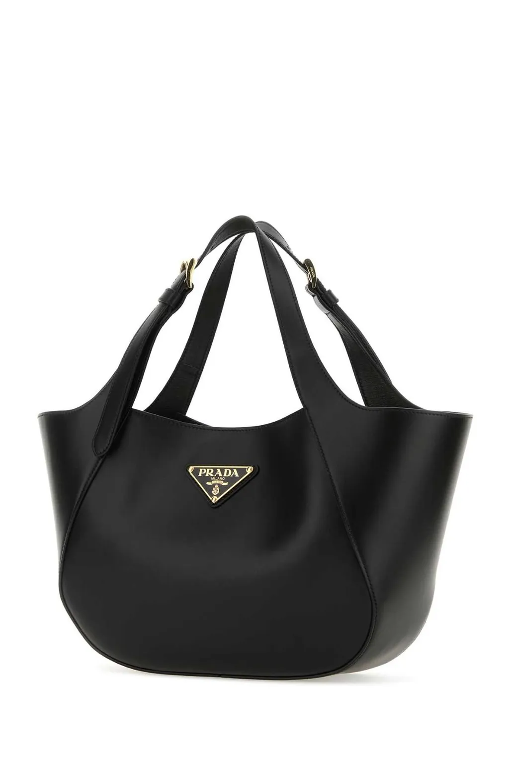 Prada Triangle-Logo Tote Bag