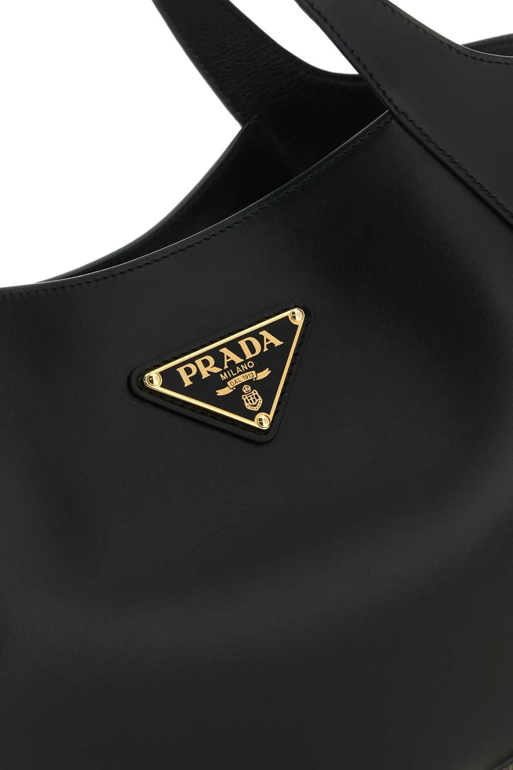 Prada Triangle-Logo Tote Bag