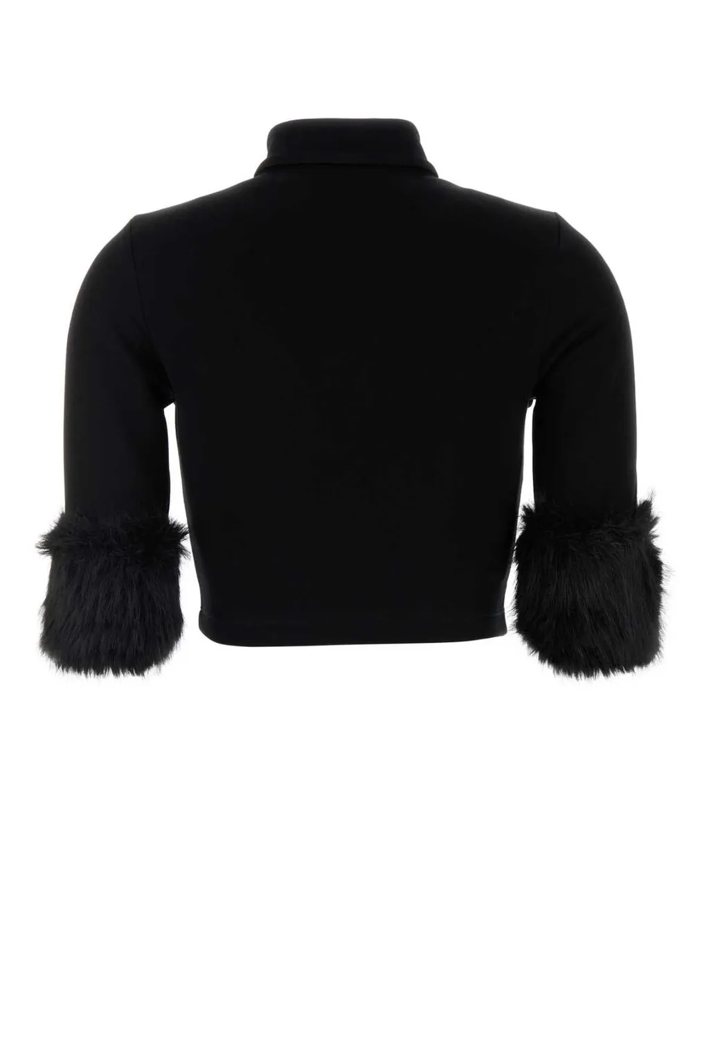 Prada Zipped Cropped Sweatshirt