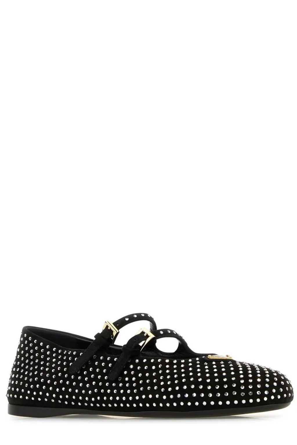 Prada Embellished Buckle Fastened Ballerina Shoes