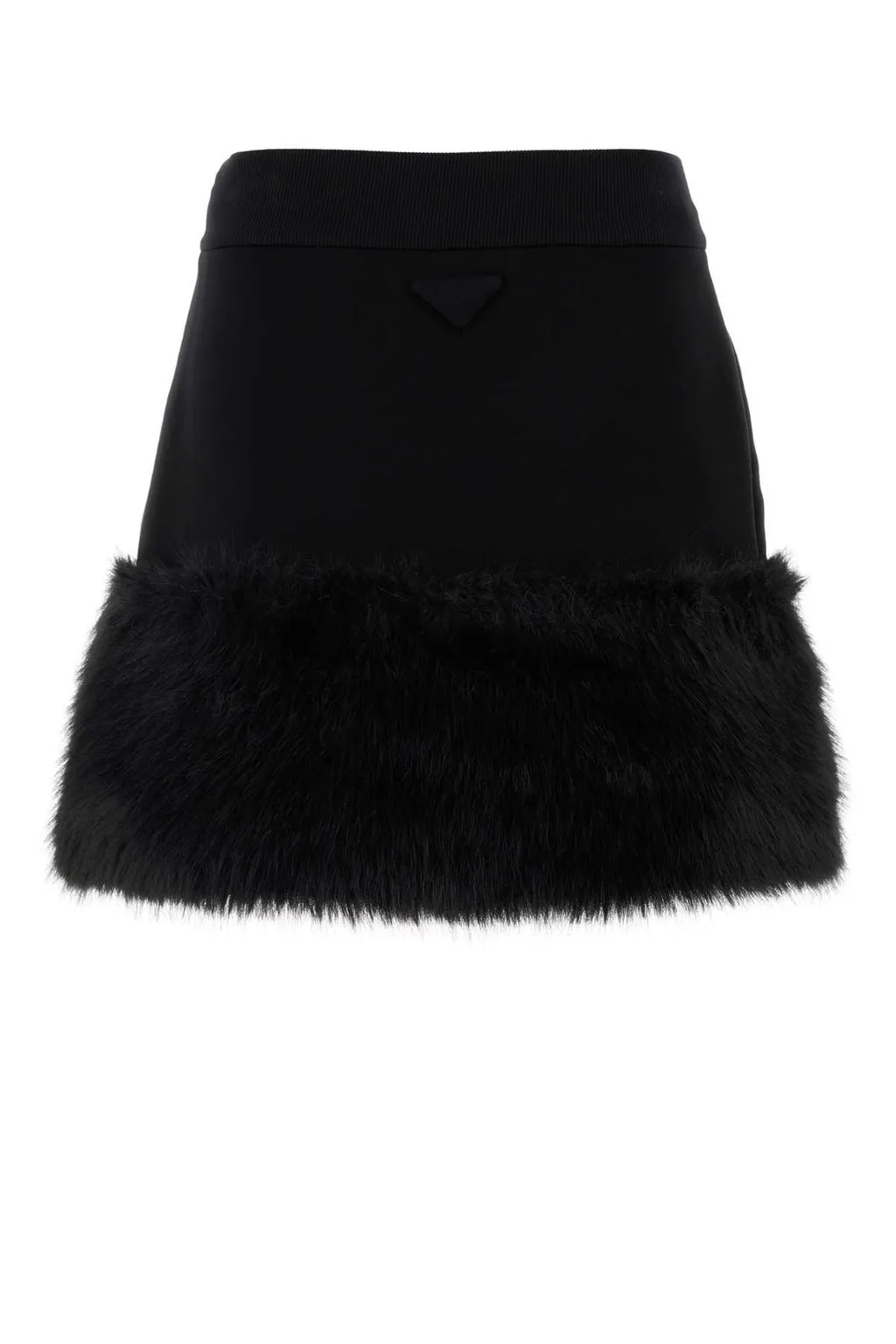 Prada High-Waist A-Line Mini Skirt