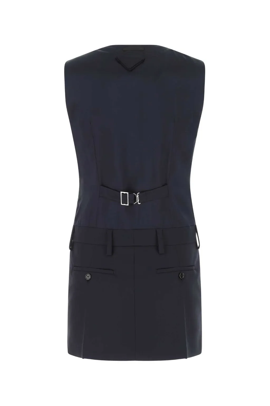 Prada V-Neck Sleeveless Midi Dress