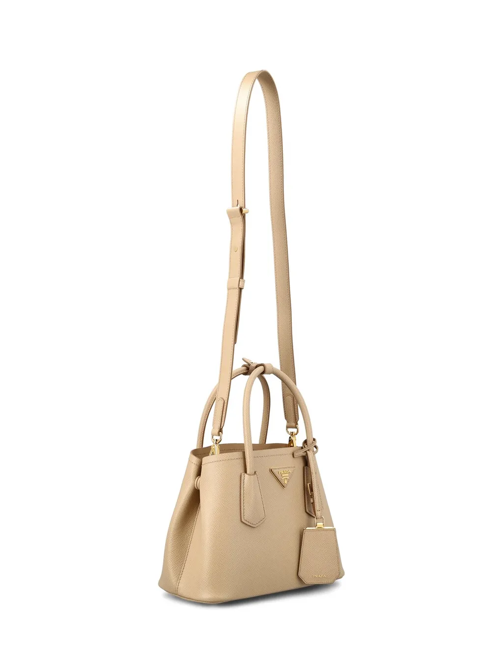 Prada Logo Detailed Top Handle Tote Bag