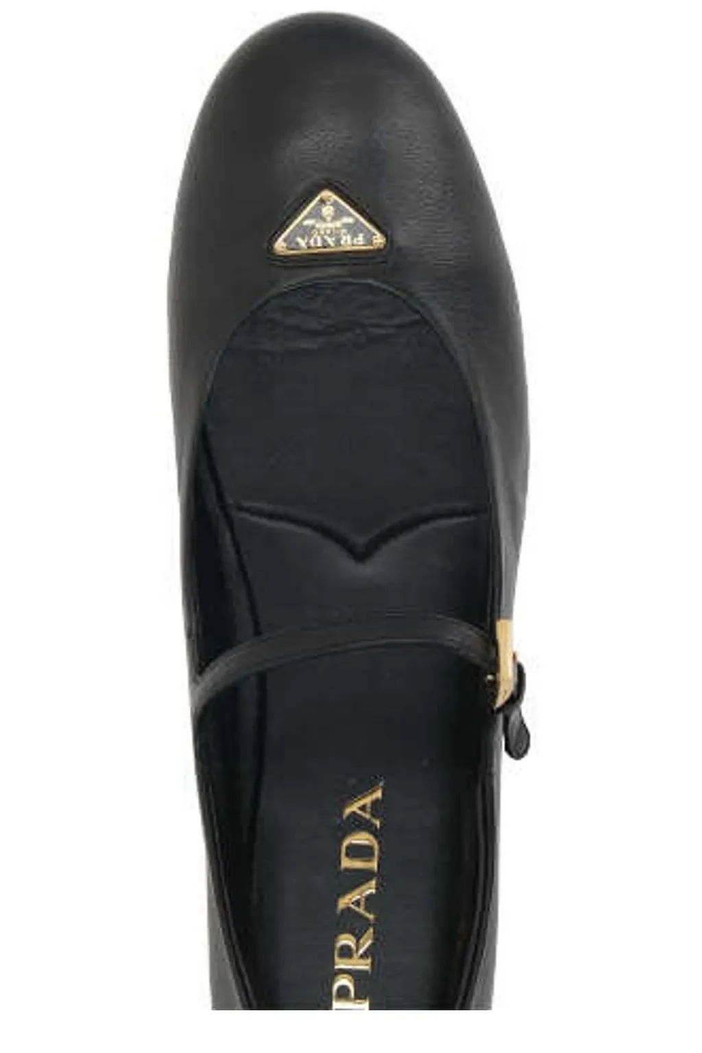 Prada Triangle-Logo Flat Shoes