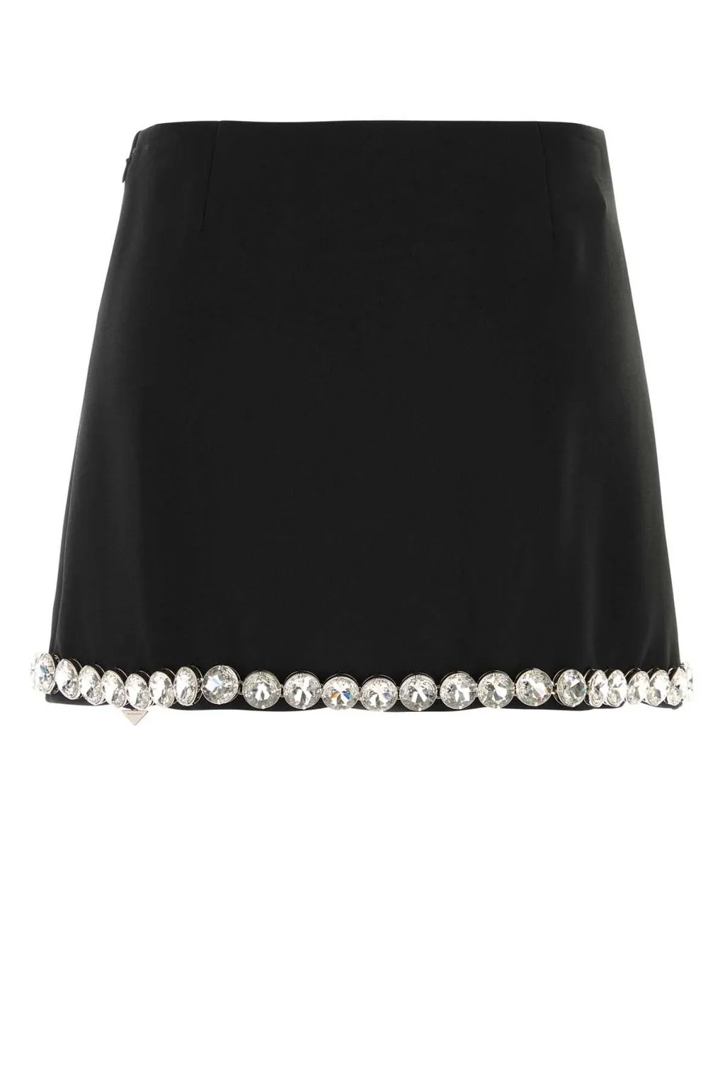 Prada Sablè Crystal Embellishment Mini Skirt