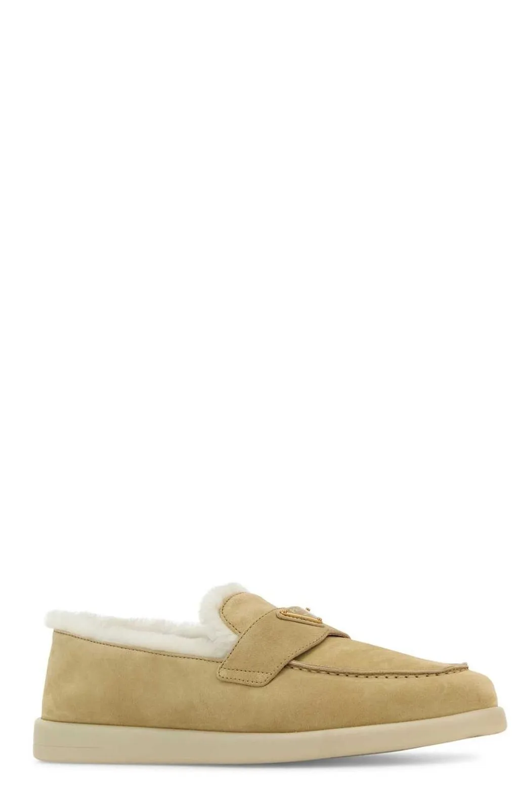 Prada Triangle-Logo Slip-On Loafers