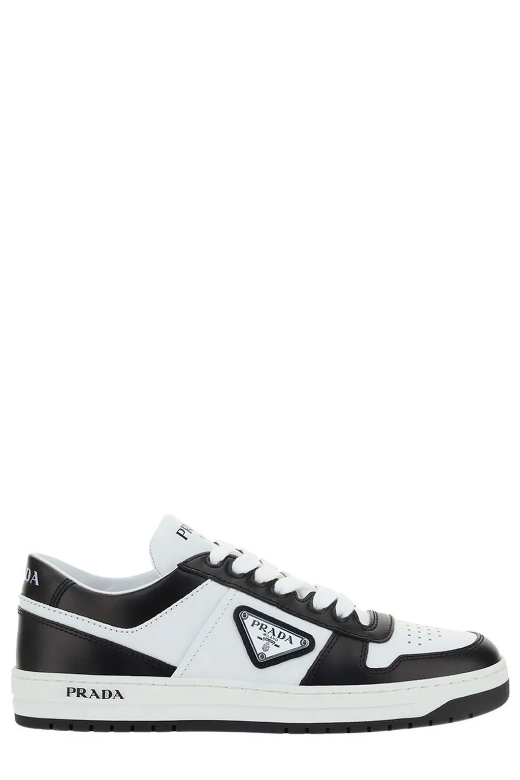 Prada Logo Plaque Low-Top Sneakers