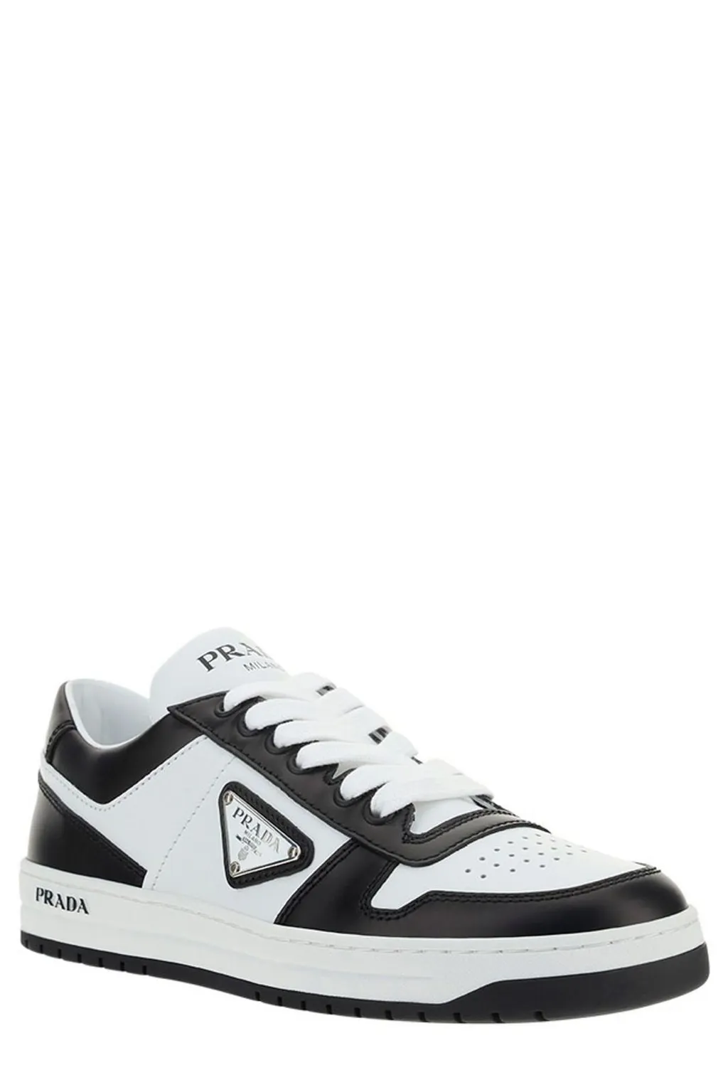 Prada Logo Plaque Low-Top Sneakers