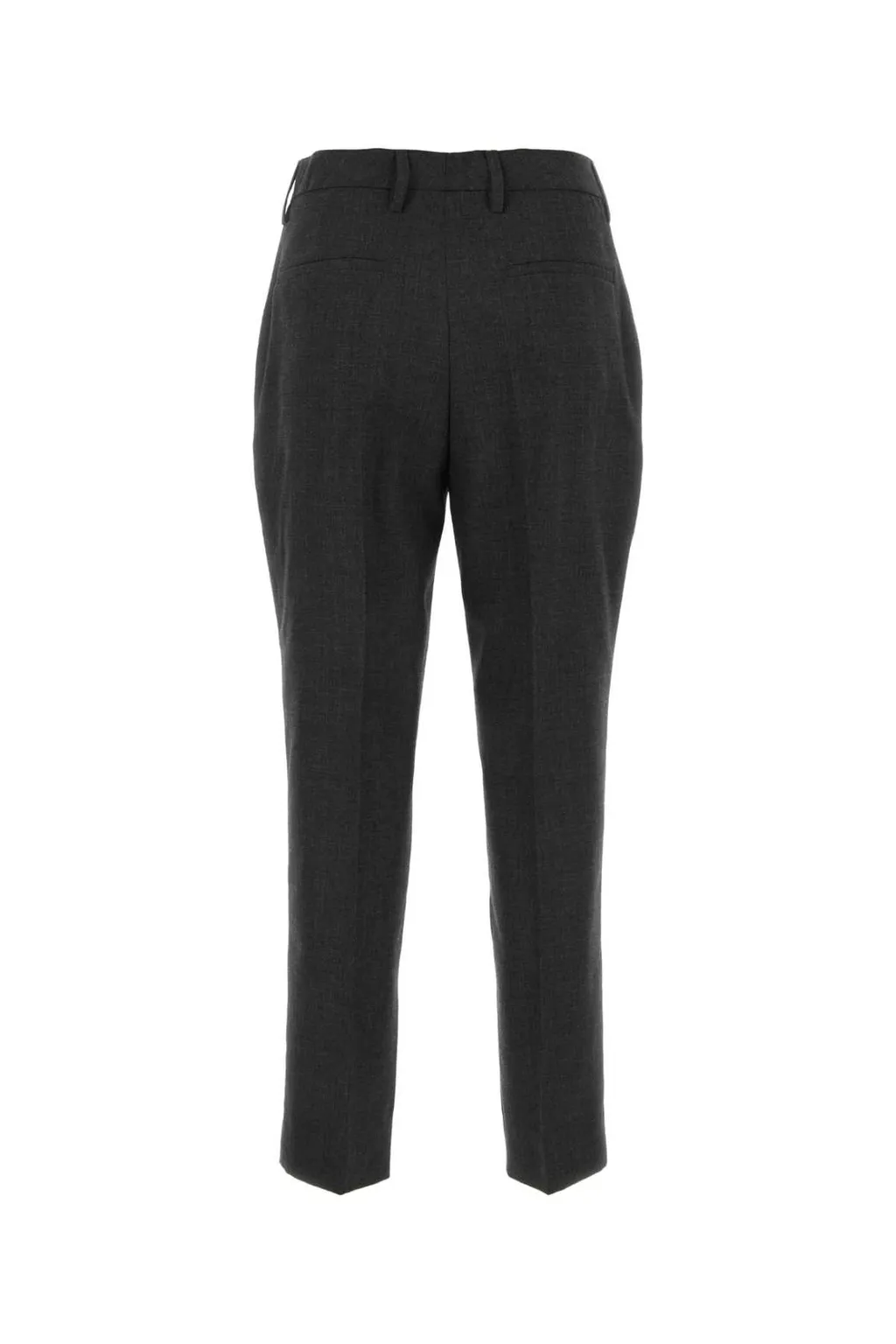 Prada Mid-Rise Zip-Pocket Cropped Trousers