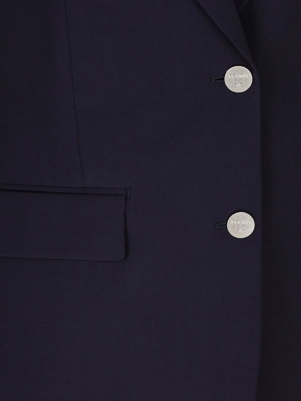 Prada Single Breasted Long-Sleeved Blazer