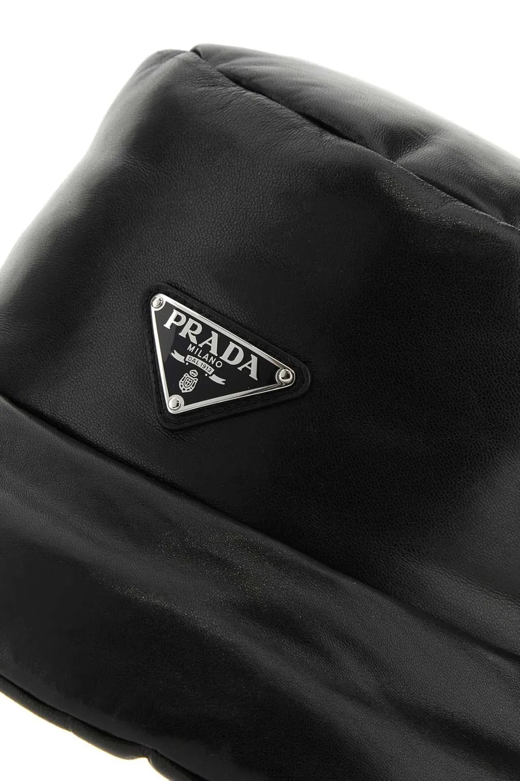 Prada Logo-Enamelled Padded Designed Bucket Hat