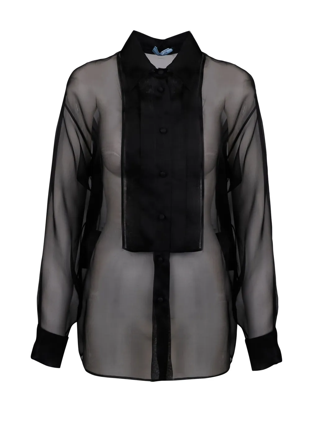 Prada See-Through Long-Sleeved Shirt