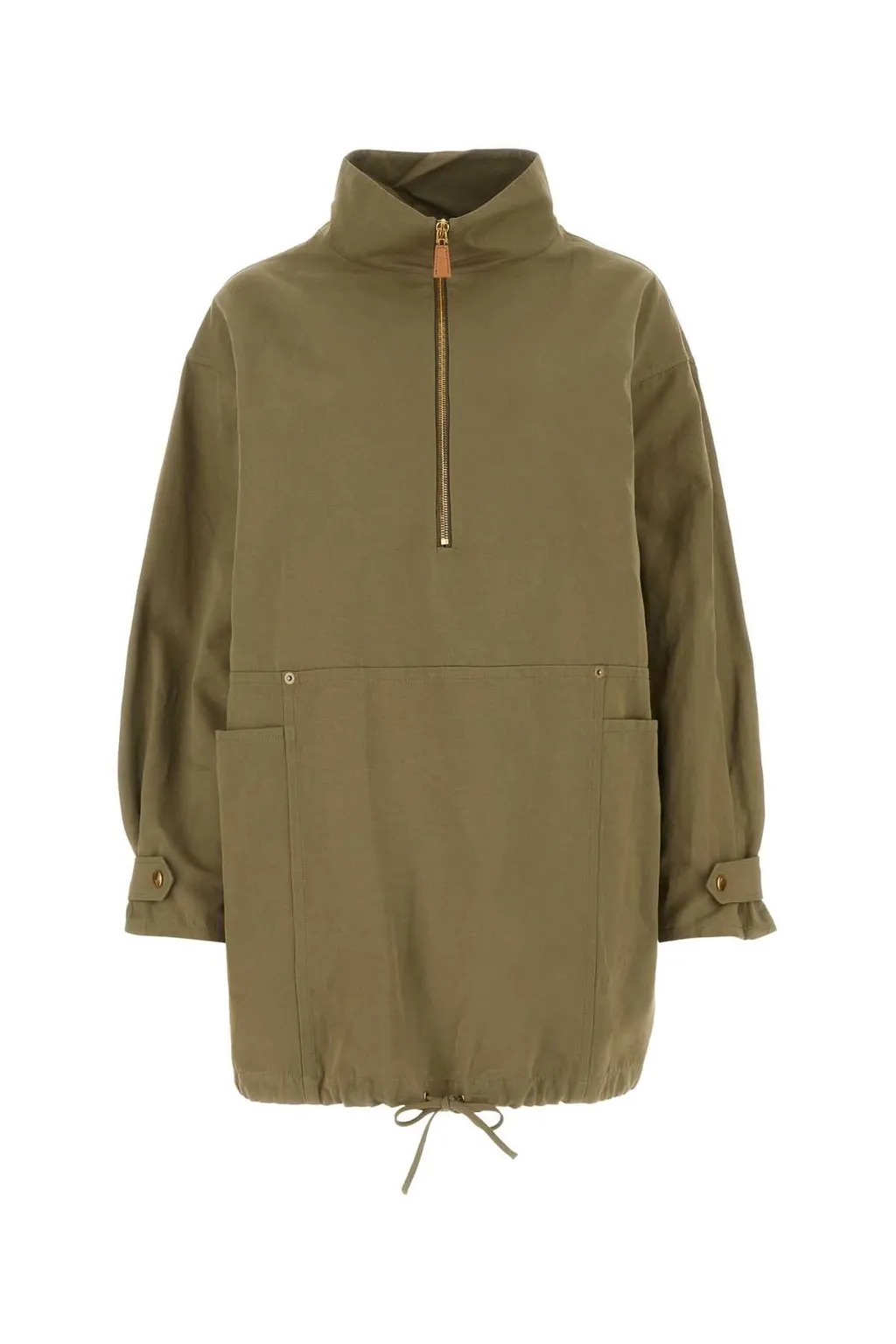 Prada Half-Zipped Drawstring Jacket