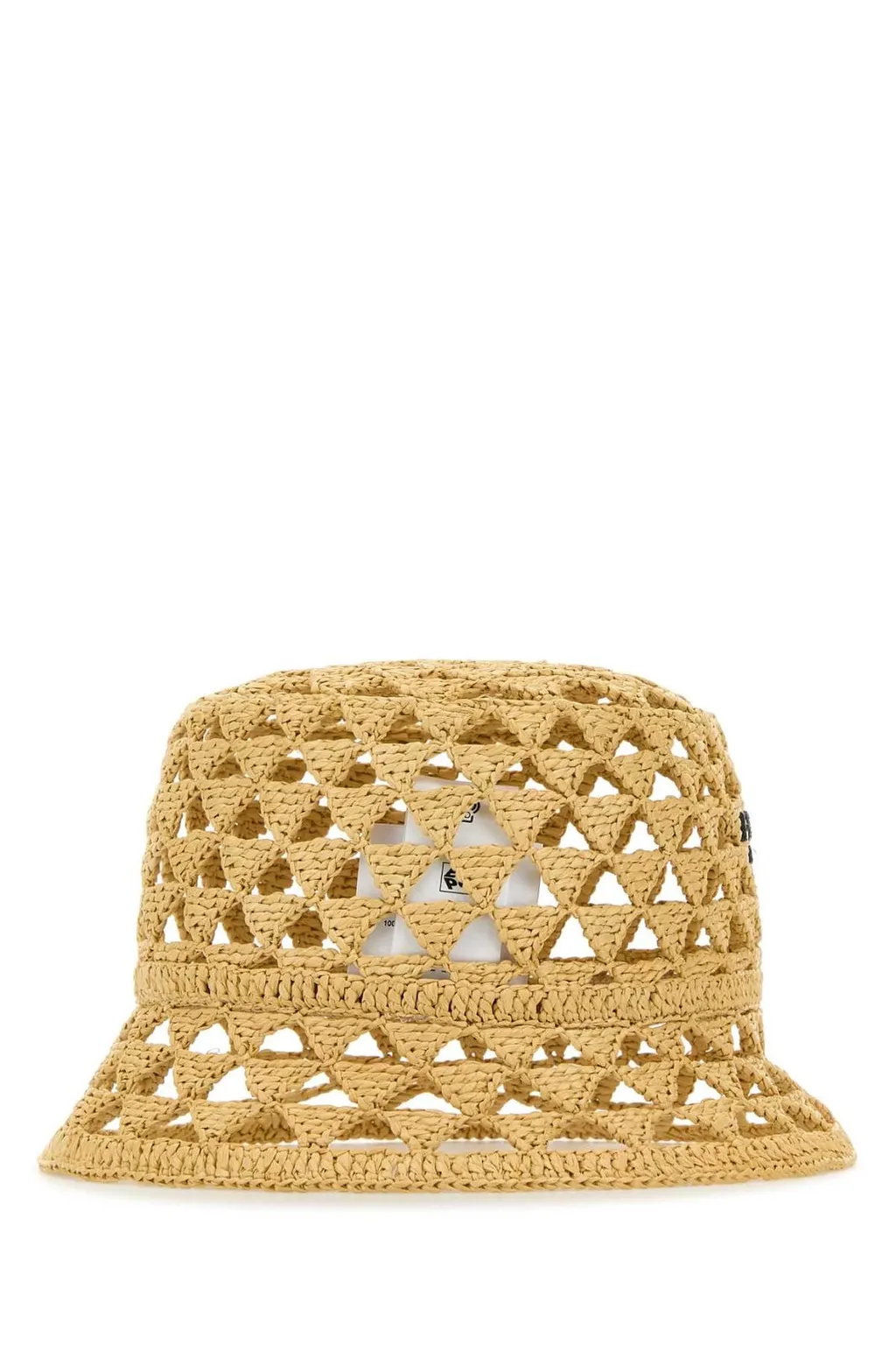 Prada Logo-Embroidered Perforated Detailed Bucket Hat