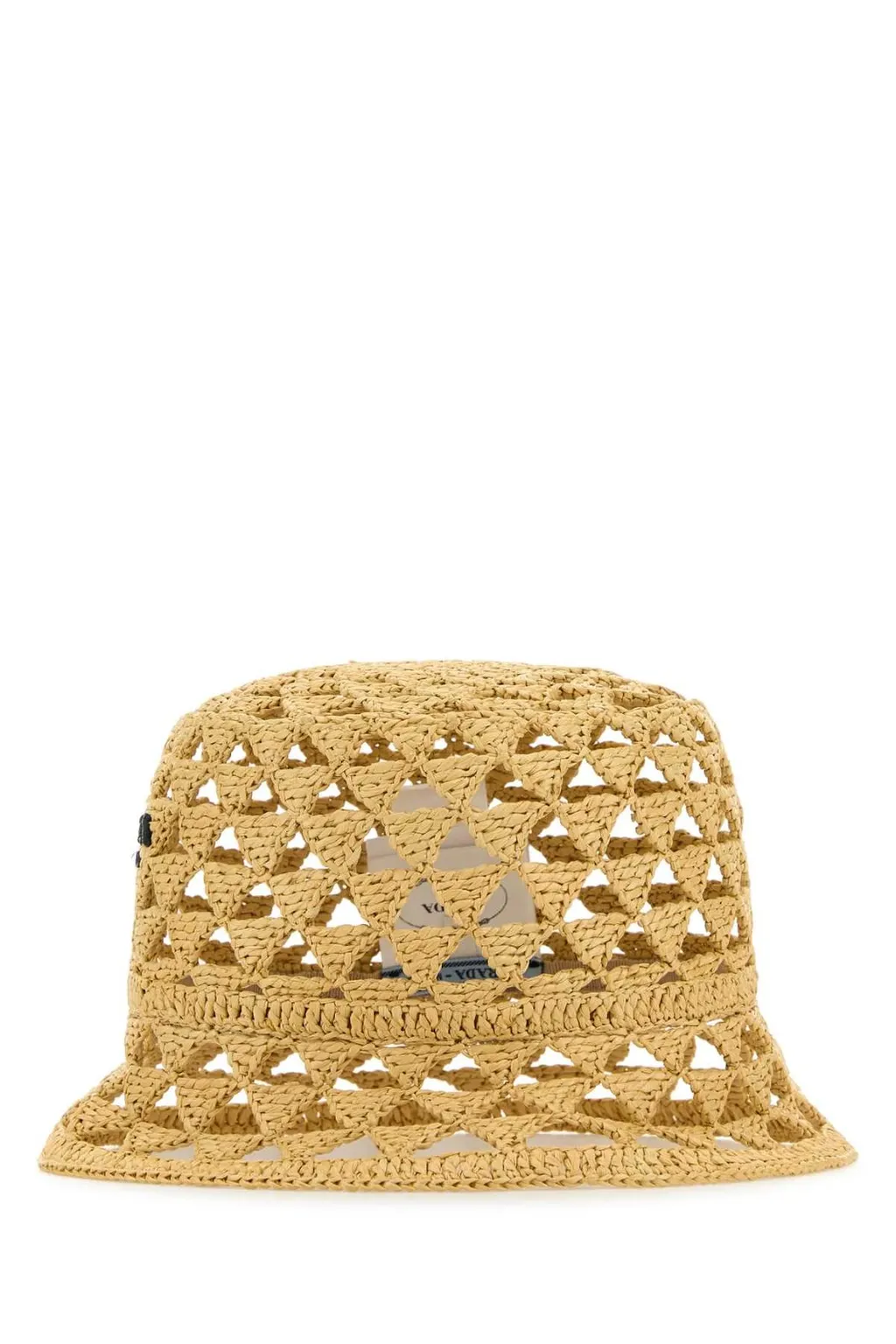 Prada Logo-Embroidered Perforated Detailed Bucket Hat