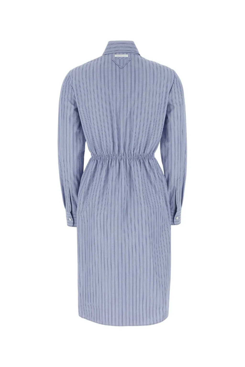 Prada Striped Straight Hem Shirt Dress