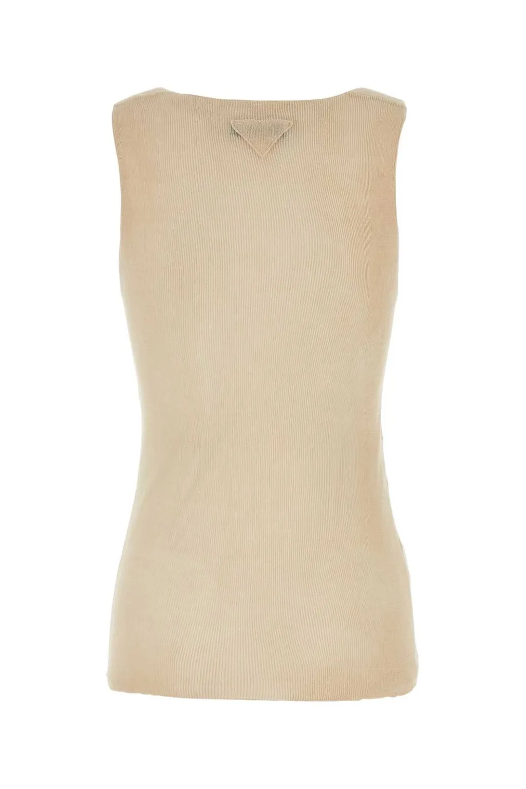 Prada Sleeveless Ribbed Tank Top