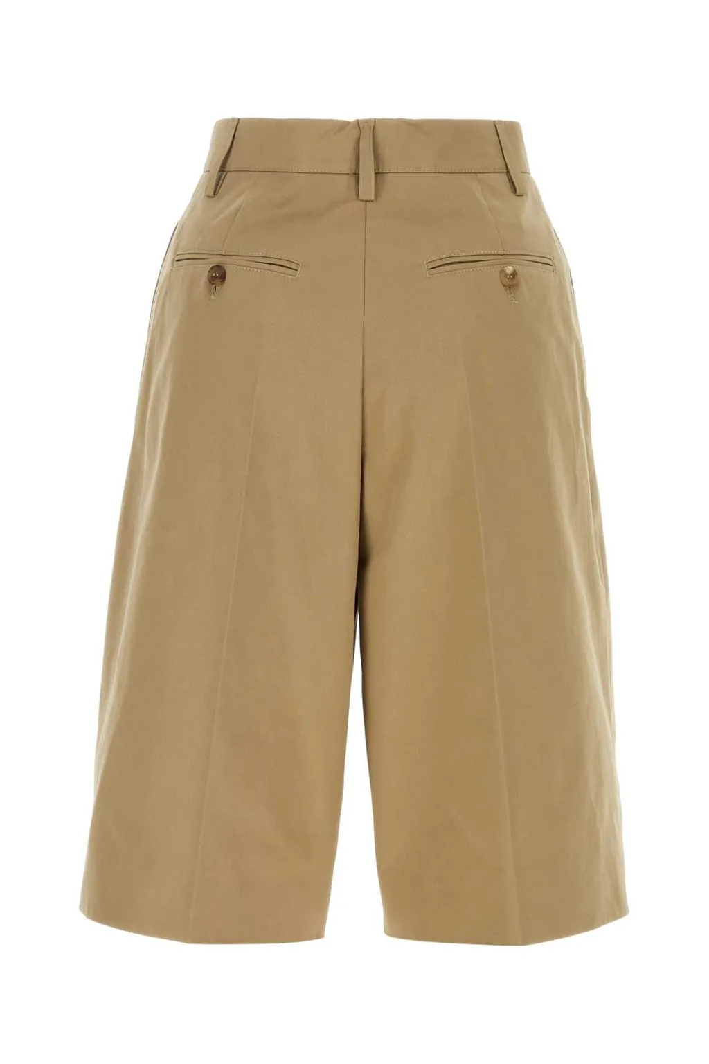 Prada Pleated Bermuda Shorts