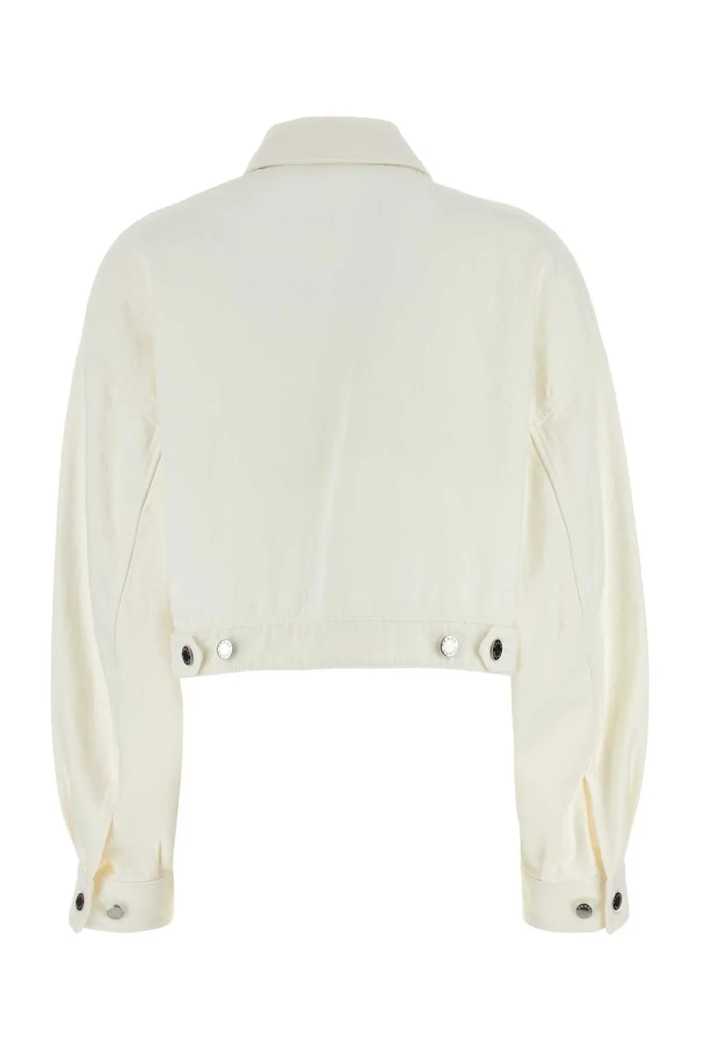 Prada Zipped Cropped Denim Jacket