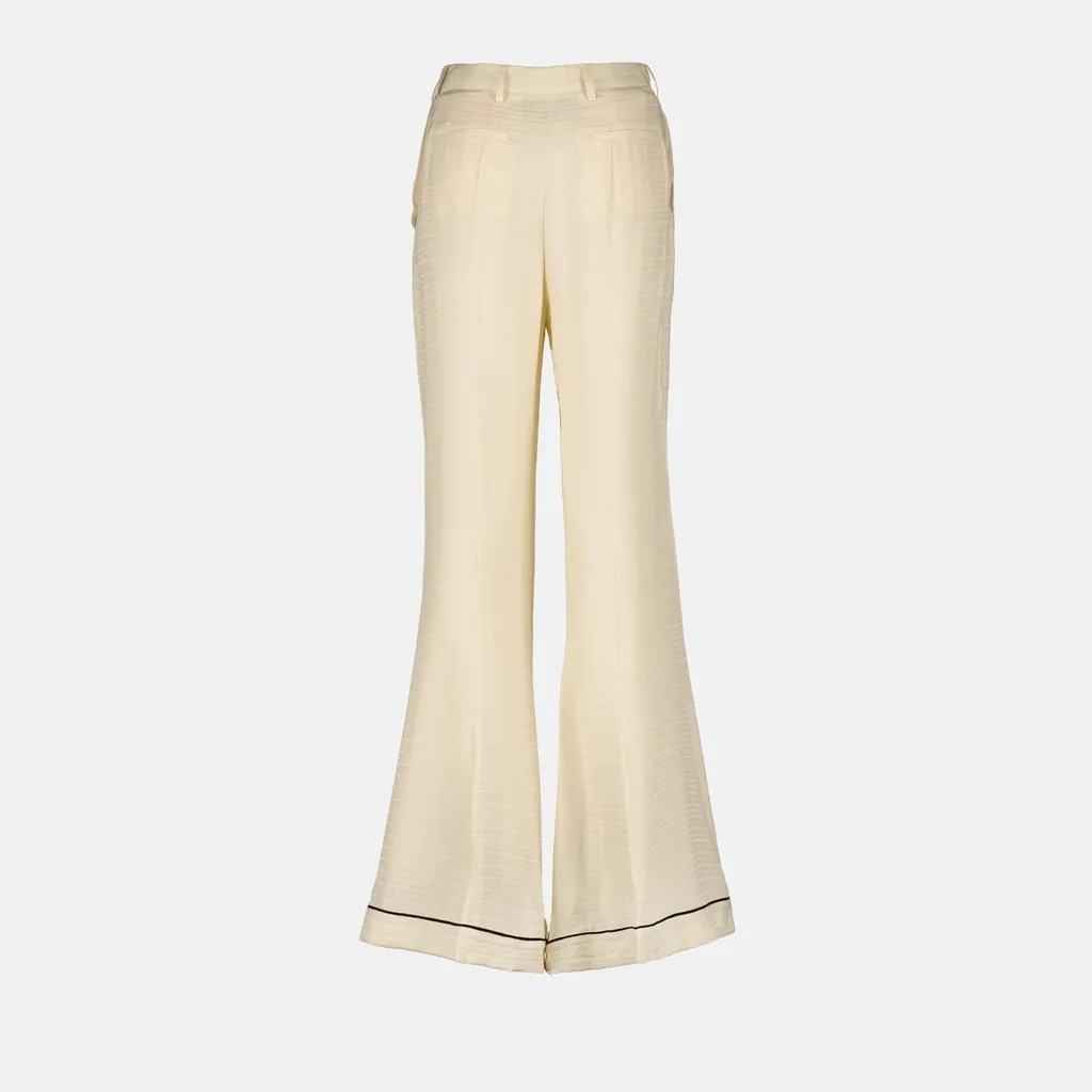 Prada High Waist Tonal Stitched Trousers