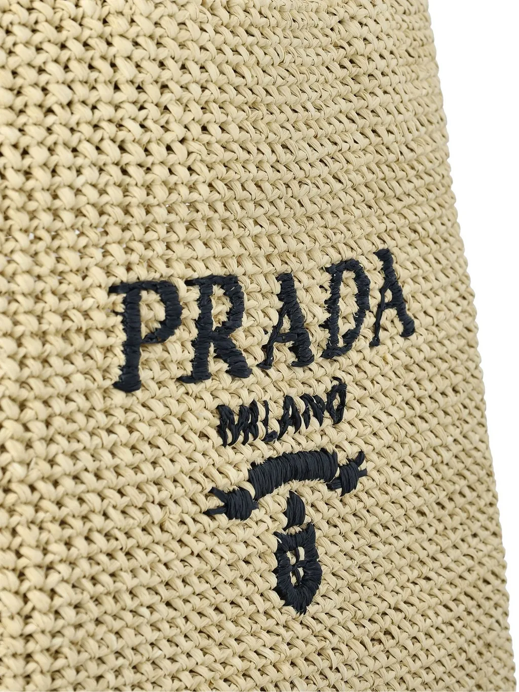 Prada Logo-Embroidered Tote Bag