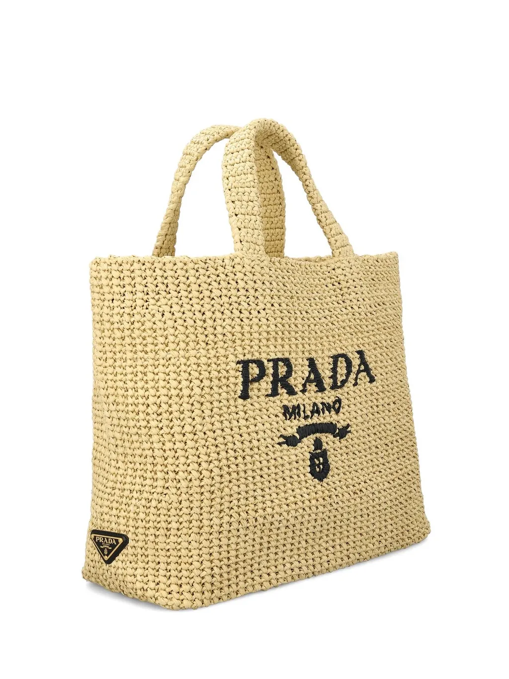 Prada Logo-Embroidered Tote Bag