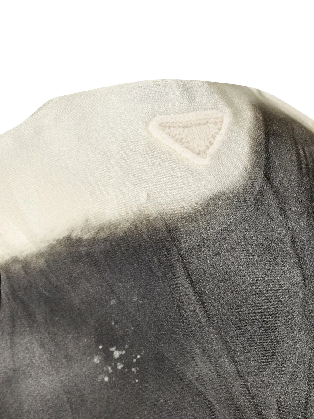 Prada Tie-Dyed V-Neck Sleeveless Blouse