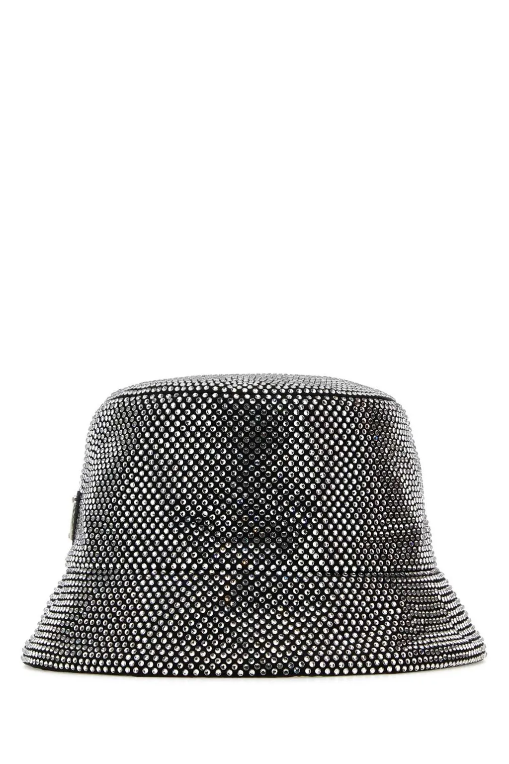 Prada Embellished Logo Plaque Bucket Hat