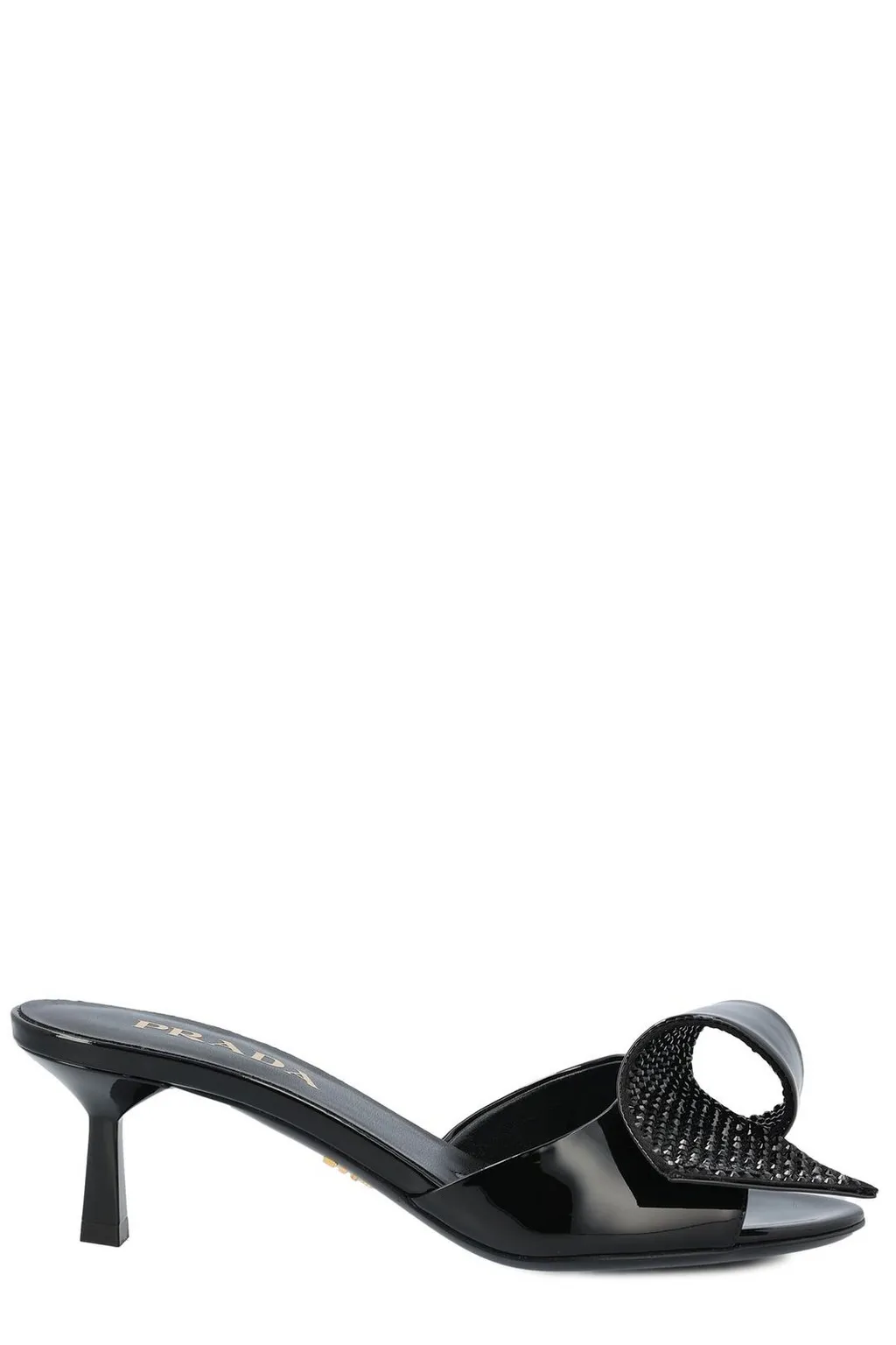 Prada Embellished Slip-On Sandals