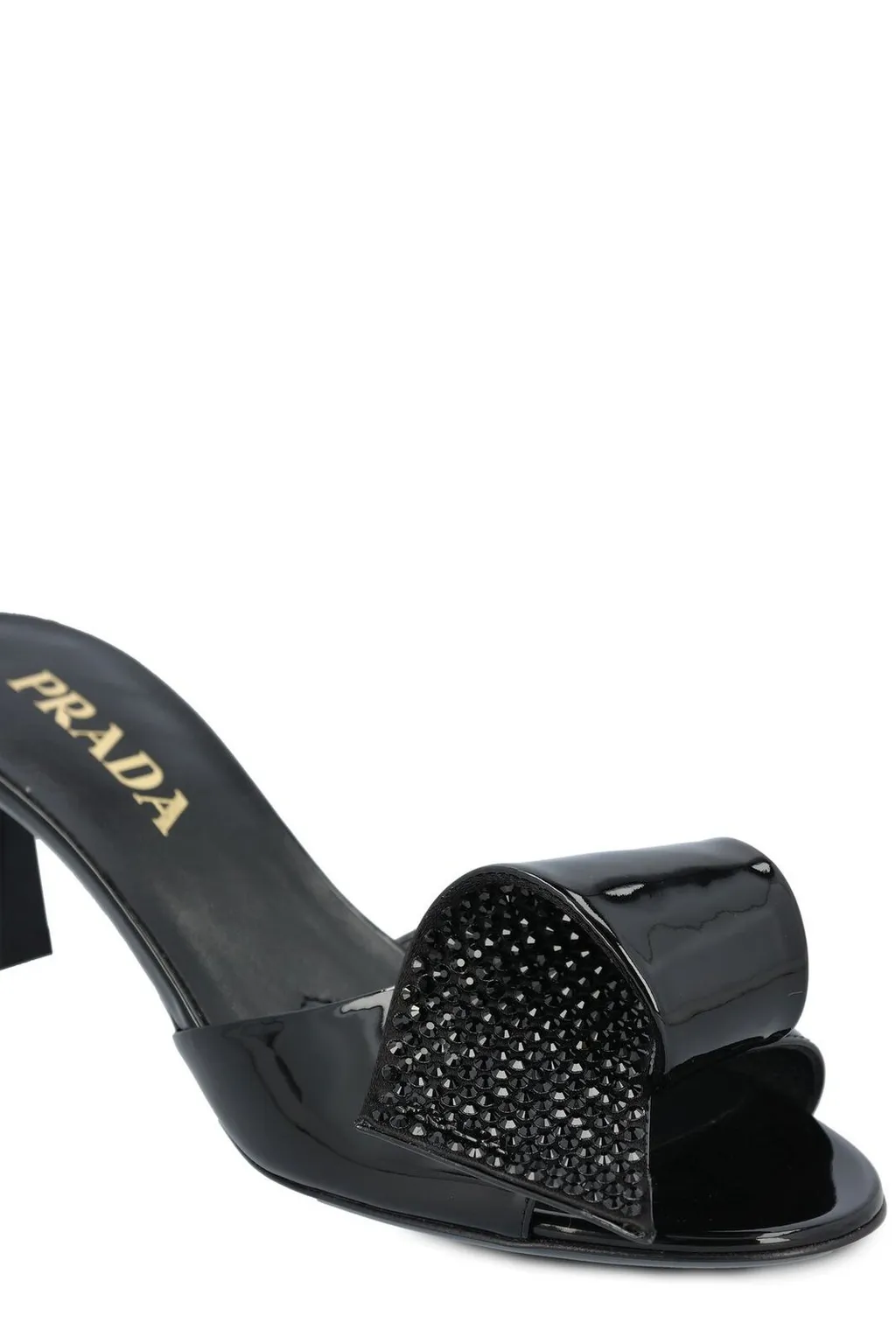 Prada Embellished Slip-On Sandals