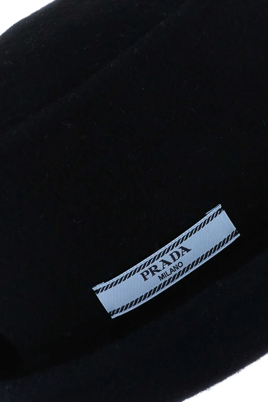 Prada Logo Patch Detail Bucket Hat