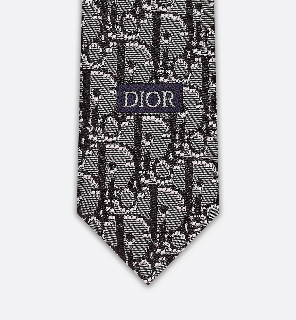Dior Oblique Pixel Tie